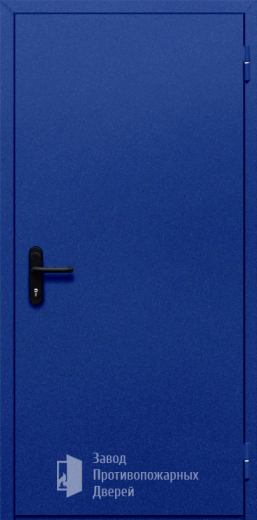 Фото двери «Однопольная глухая (синяя)» в Лобне