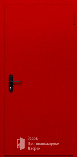 Фото двери «Однопольная глухая (красная)» в Лобне