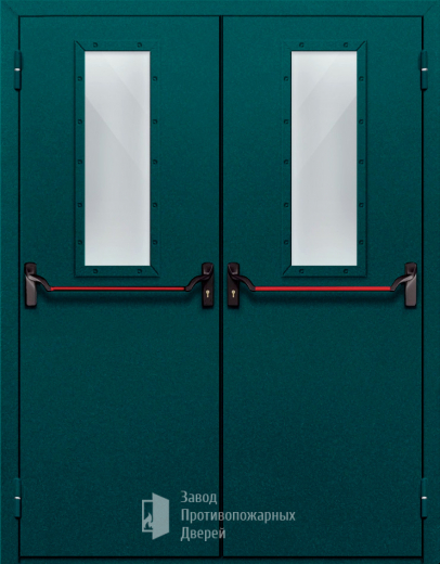 Фото двери «Двупольная со стеклом и антипаникой №66» в Лобне