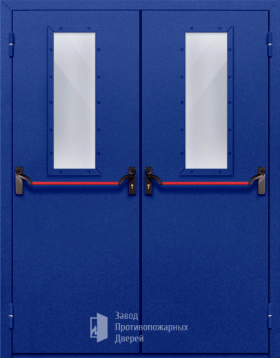 Фото двери «Двупольная со стеклом и антипаникой №63» в Лобне