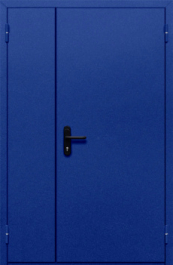 Фото двери «Полуторная глухая (синяя)» в Лобне