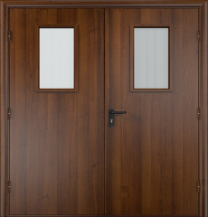 Фото двери «Двупольная МДФ со стеклом EI-30» в Лобне