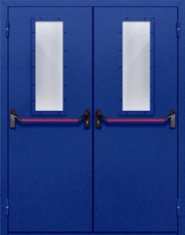 Фото двери «Двупольная со стеклом и антипаникой №63» в Лобне