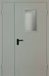 Фото двери «Полуторная со стеклом EI-30» в Лобне