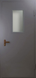 Фото двери «Техническая дверь №4 однопольная со стеклопакетом» в Лобне
