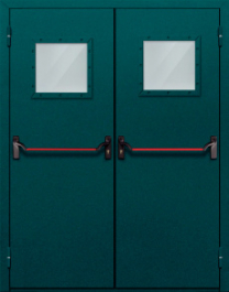 Фото двери «Двупольная со стеклом и антипаникой №56» в Лобне
